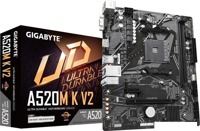 Материнская плата Gigabyte A520M K V2 (rev. 1.1)