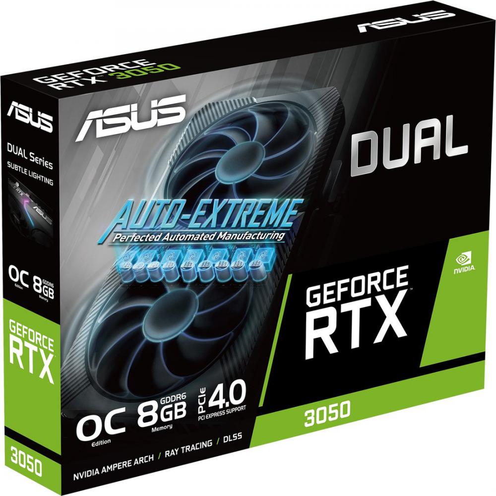 Видеокарта ASUS Dual GeForce RTX 3050 V2 OC Edition 8GB GDDR6 DUAL-RTX3050-O8G-V2