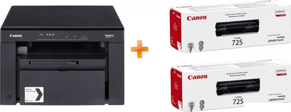 МФУ Canon i-SENSYS MF3010 + 2 картриджа 725 МФУ Canon i-SENSYS MF3010 + 2 картриджа 725