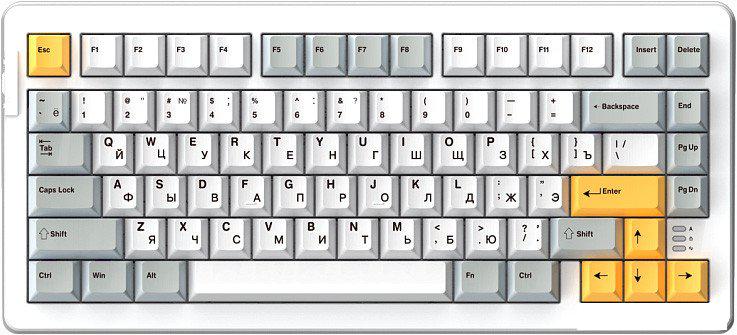 Клавиатура Dareu A81 (белый, Dareu Firefly)