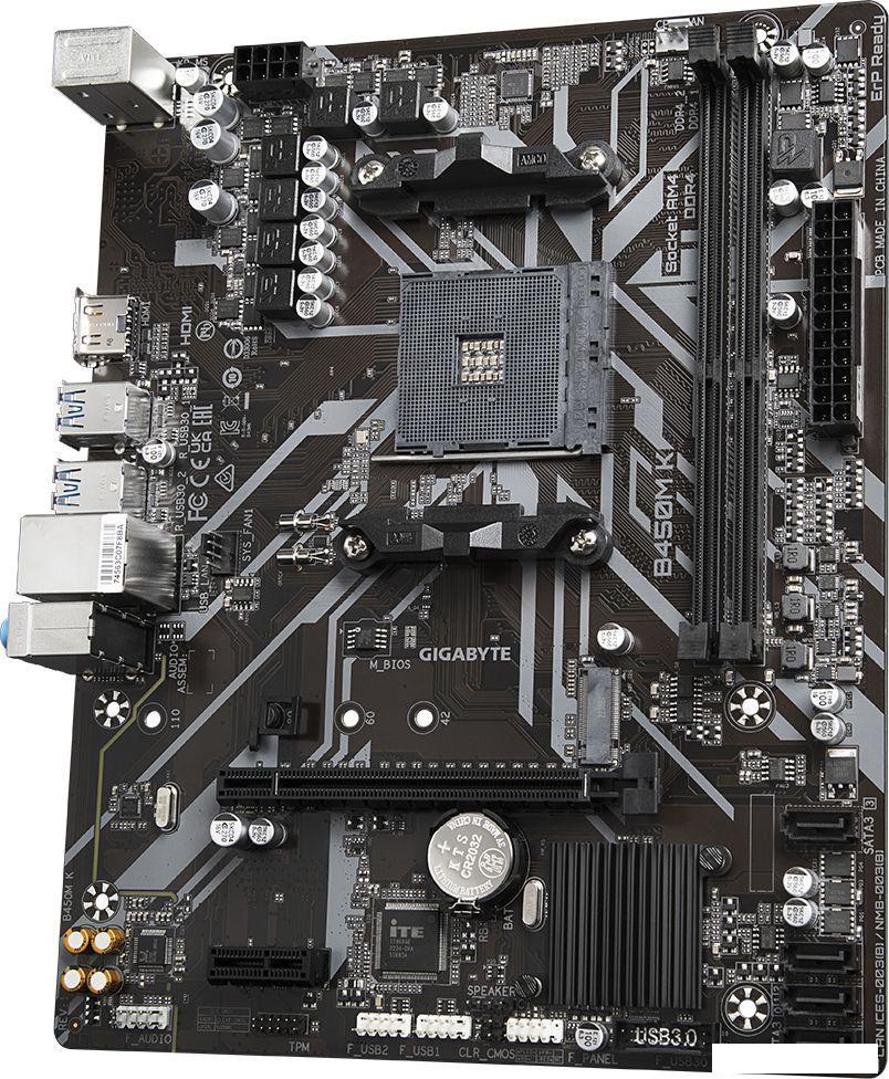 Материнская плата Gigabyte B450M K (rev. 1.0)
