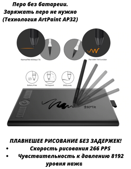 Графический планшет Gaomon M10K Pro