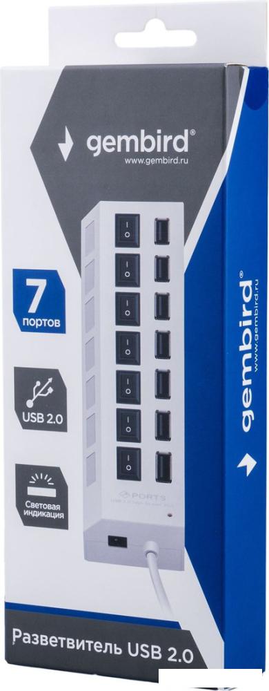 USB-хаб Gembird UHB-U2P7-01W