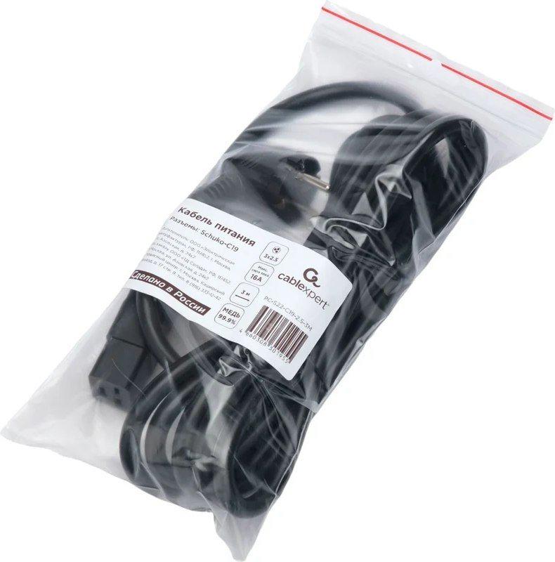 Кабели, адаптеры, разветвители Cablexpert PC-S22-C19-2.5-3M (3 м, черный)