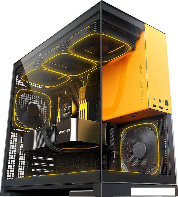 Корпус Geometric Future Model 5 5FAN (черный/желтый)