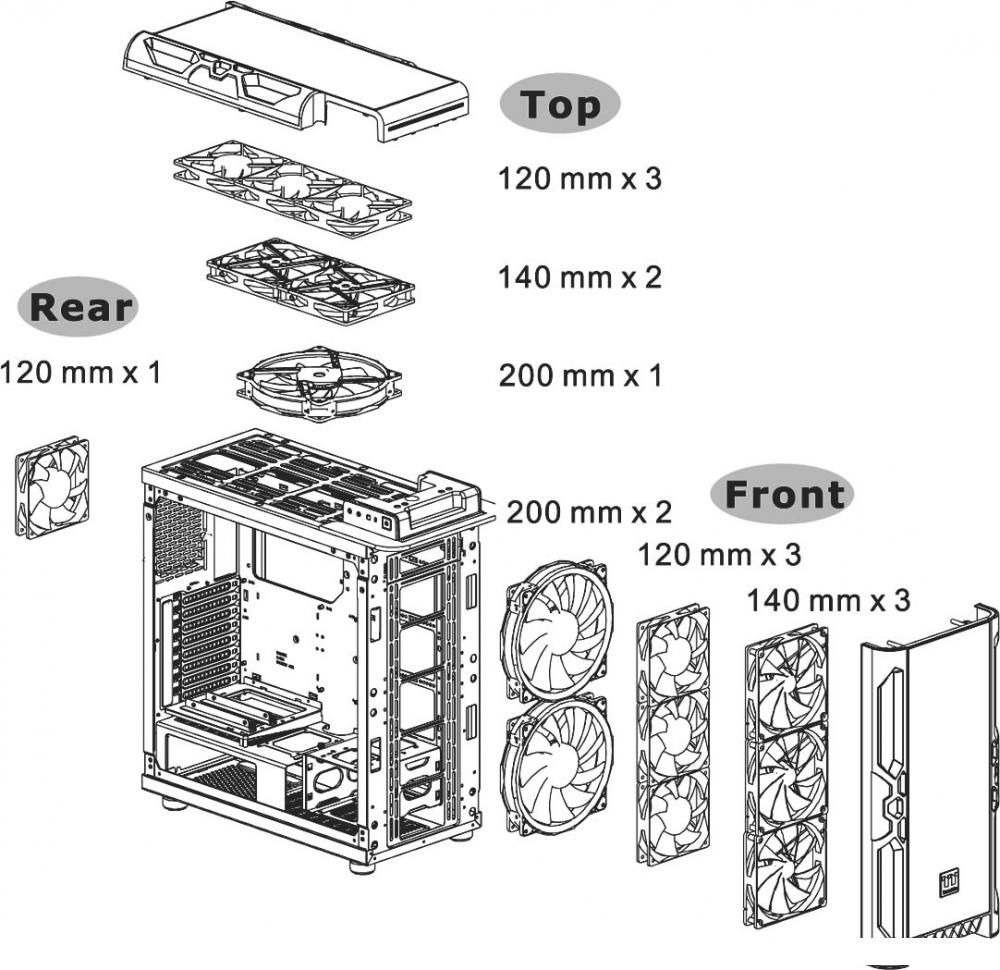 Корпус Thermaltake Level 20 RS ARGB CA-1P8-00M1WN-00