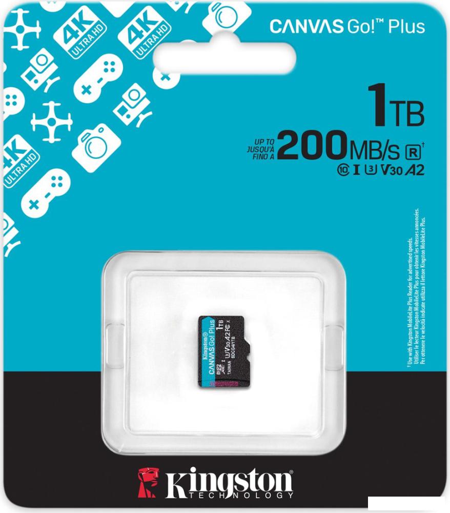 Карты памяти Kingston Canvas Go! Plus microSDXC 1TB SDCG4/1TBSP
