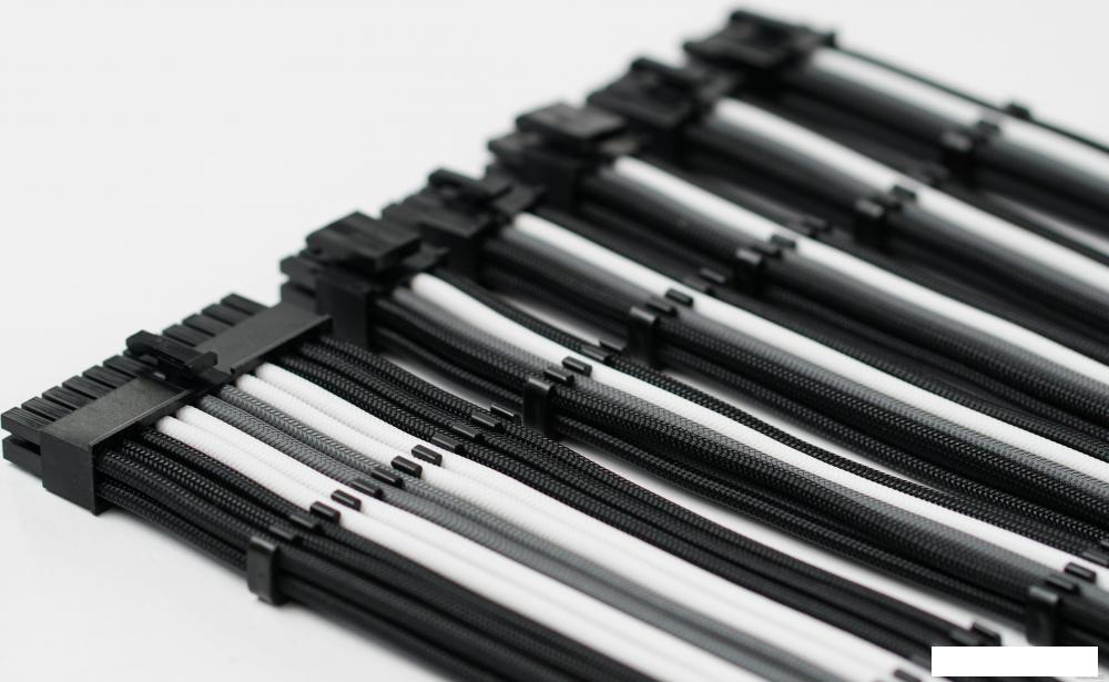 Кабель Qingsea Colorful MOD Extansion Combo QHM-0801 (черный/серый/белый)