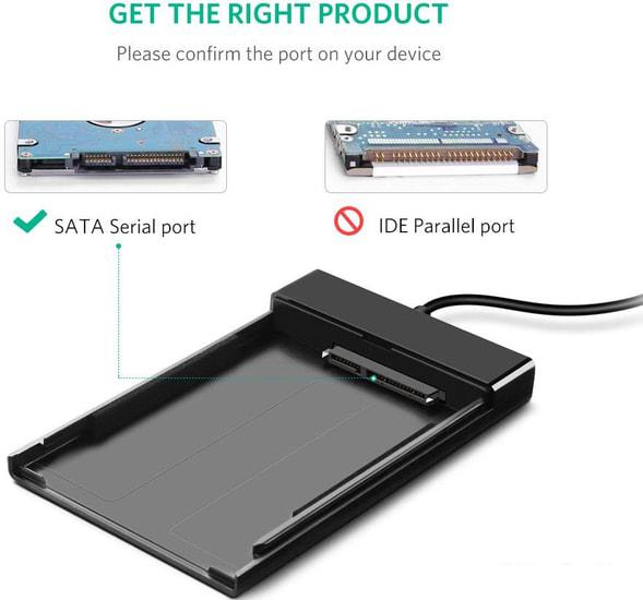Бокс для накопителей 2.5" Ugreen 30847