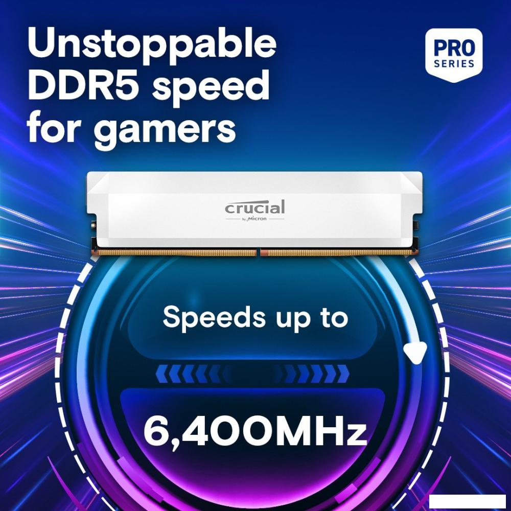 Оперативная память Crucial Pro Overclocking Edition 2x32ГБ DDR5 6400 МГц CP2K32G64C40U5W