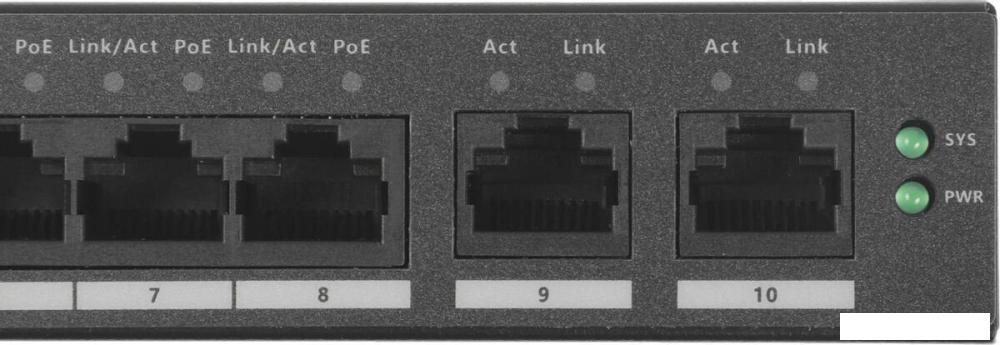 Управляемый коммутатор 2-го уровня Dahua DH-CS4010-8GT-110