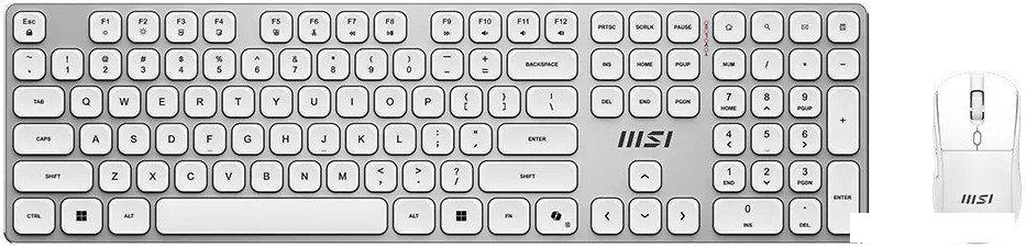 Офисный набор MSI Forge K210 Wireless Combo White