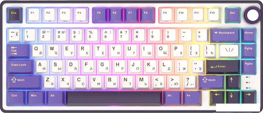 Клавиатура Royal Kludge R75 RGB Blackberry (RK Brown)