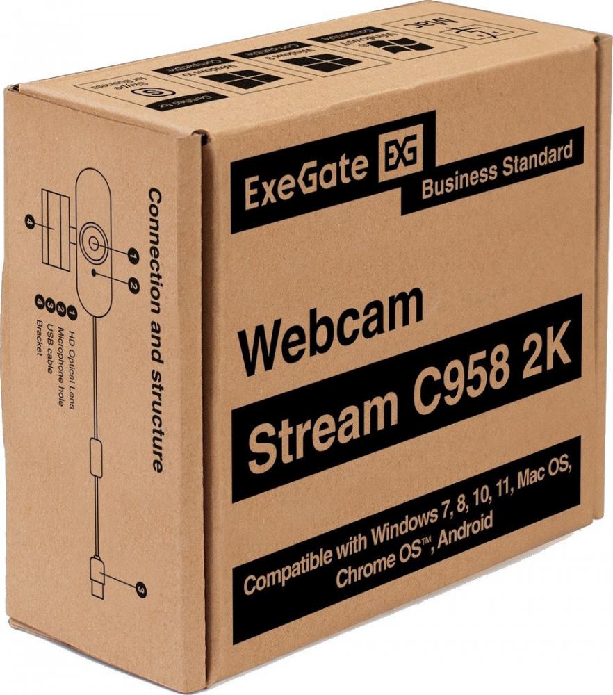 Веб-камера ExeGate Stream С958 2K