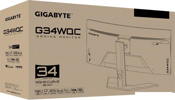 Игровой монитор Gigabyte G34WQC