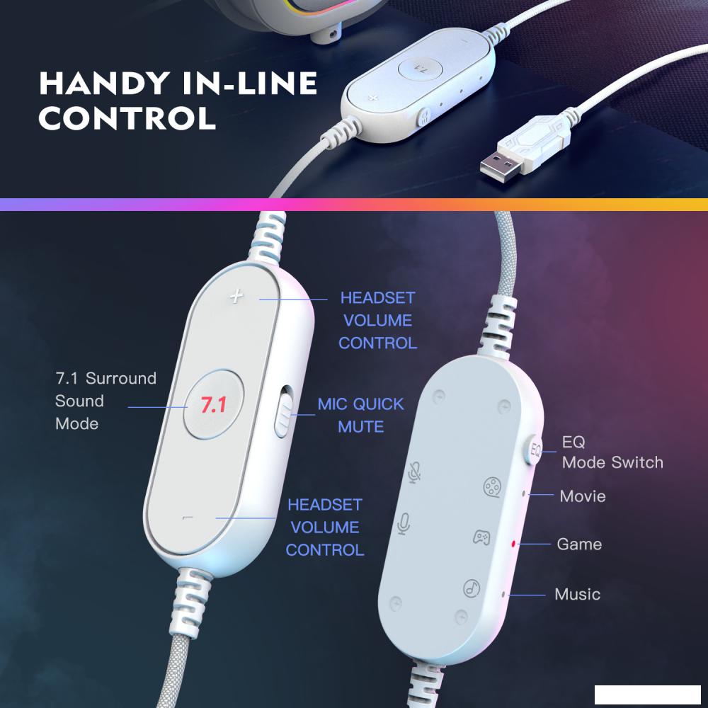 Наушники FIFINE H6X (белый)