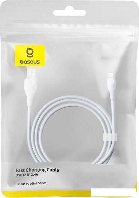 Кабель Baseus Pudding Series USB Type-A - Lightning (2 м, белый)