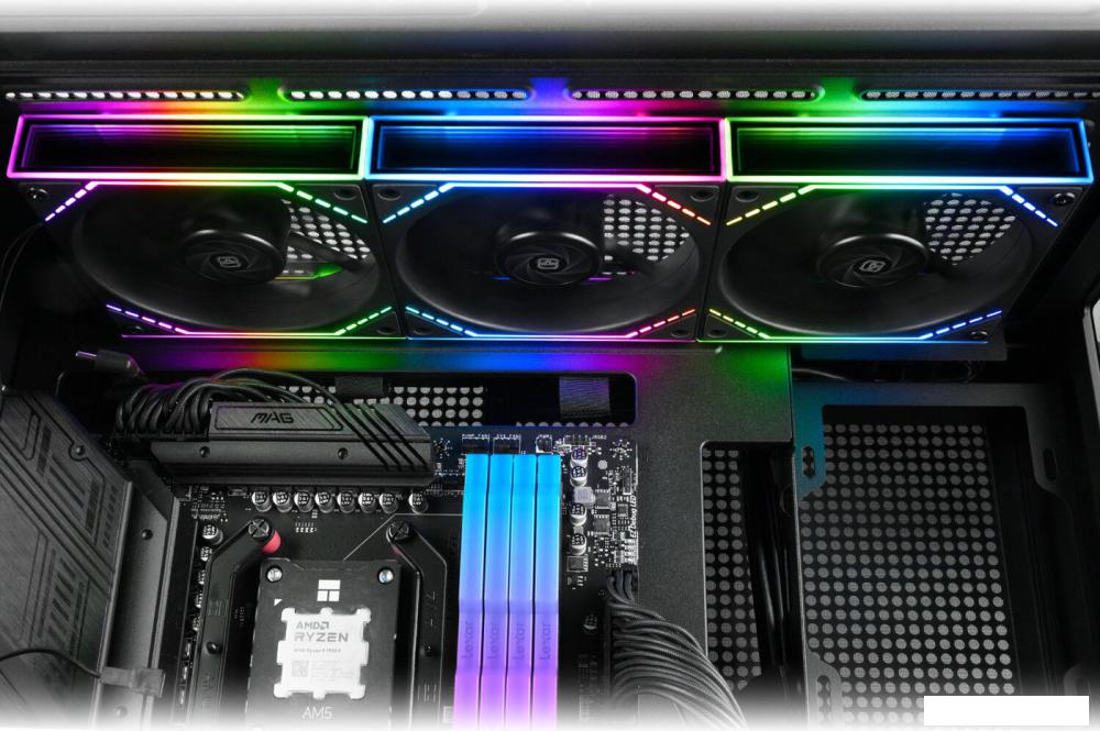 Комплект вентиляторов для корпуса Thermalright TL-M12Q X3 (черный)