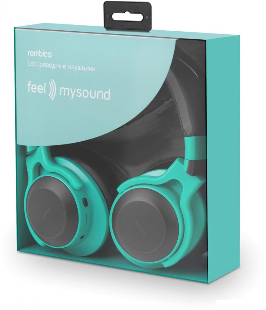 Наушники Rombica MySound BH-15 (зеленый/черный)