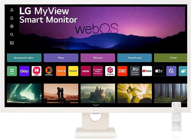 Smart монитор LG MyView Smart Monitor 32SR50F-W Smart монитор LG MyView Smart Monitor 32SR50F-W