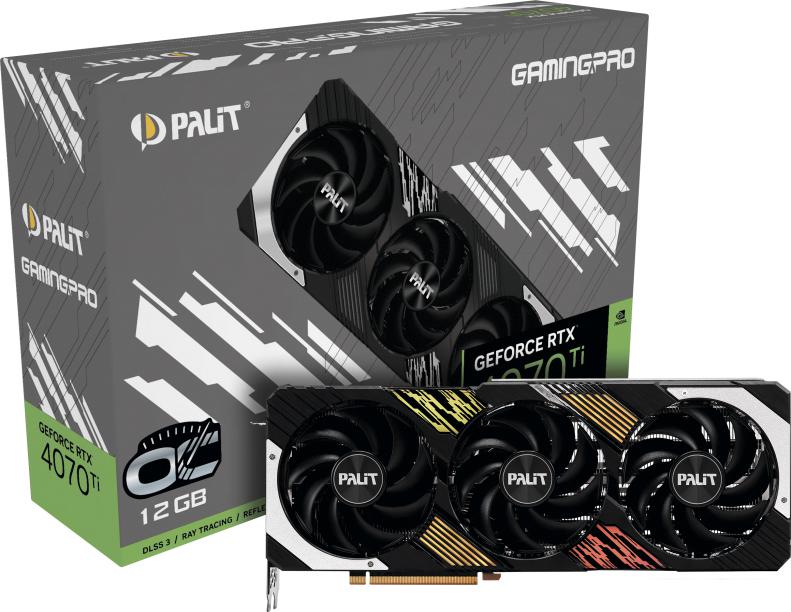 Видеокарта Palit GeForce RTX 4070 Ti GamingPro OC NED407TT19K9-1043A