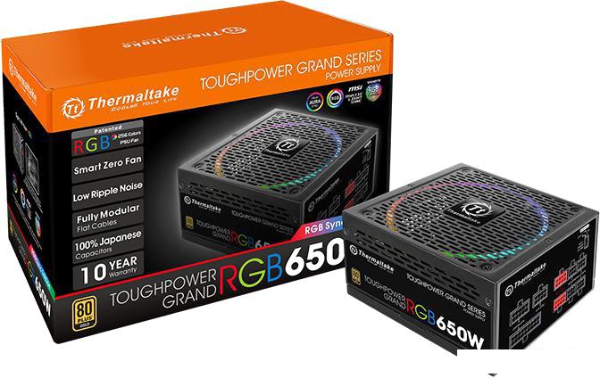 Блок питания Thermaltake Toughpower Grand RGB 650W Gold (RGB Sync Edition)