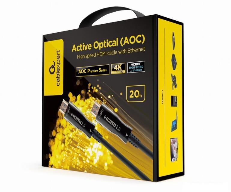 Кабель Cablexpert CCBP-HDMI-AOC-20M-02 HDMI -HDMI (20 м, черный)