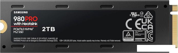 SSD Samsung 980 Pro с радиатором 2TB MZ-V8P2T0CW SSD Samsung 980 Pro с радиатором 2TB MZ-V8P2T0CW
