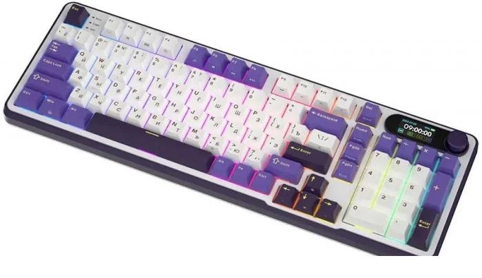 Клавиатура Royal Kludge RK-S98 RGB Blackberry (RK Chartreuse)