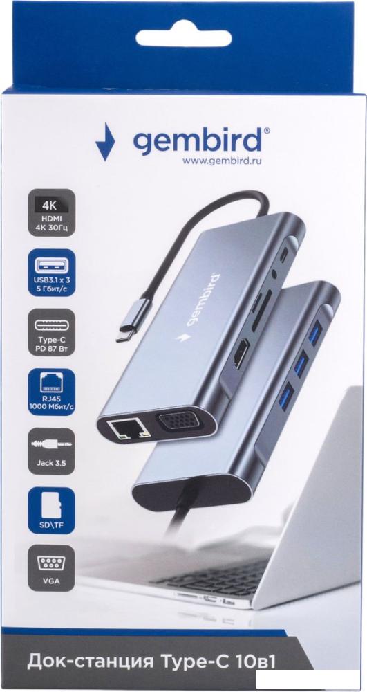 Док-станция Gembird UHB-D4