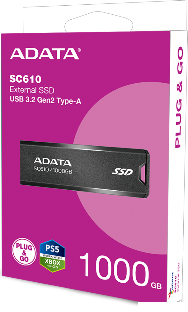 Внешний накопитель ADATA SC610 1TB SC610-1000G-CBK/RD