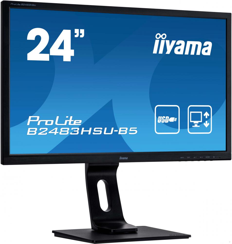 Монитор Iiyama ProLite B2483HSU-B5 Монитор Iiyama ProLite B2483HSU-B5