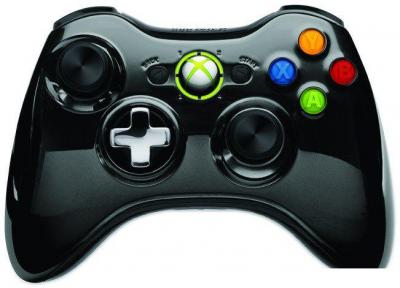 Геймпад Microsoft Xbox 360 Wireless Controller Chrome Black