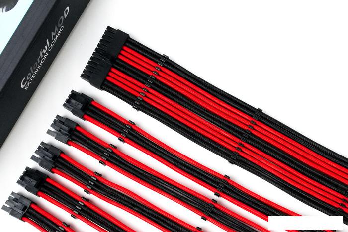 Кабель Qingsea Colorful MOD Extansion Combo QHM-0801 (черный/красный)