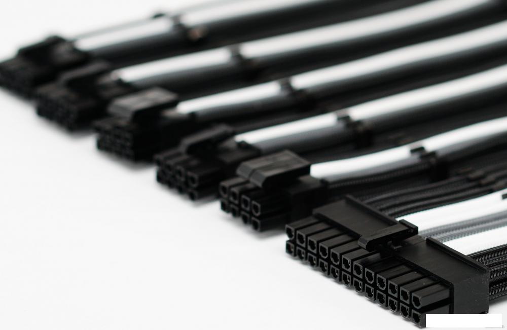 Кабель Qingsea Colorful MOD Extansion Combo QHM-0801 (черный/серый/белый)