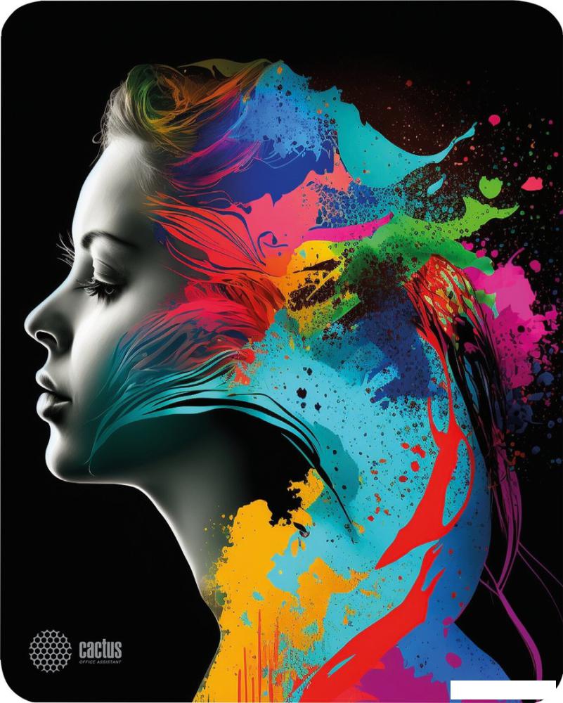 Коврик для мыши CACTUS Color paint CS-MPC-D08M