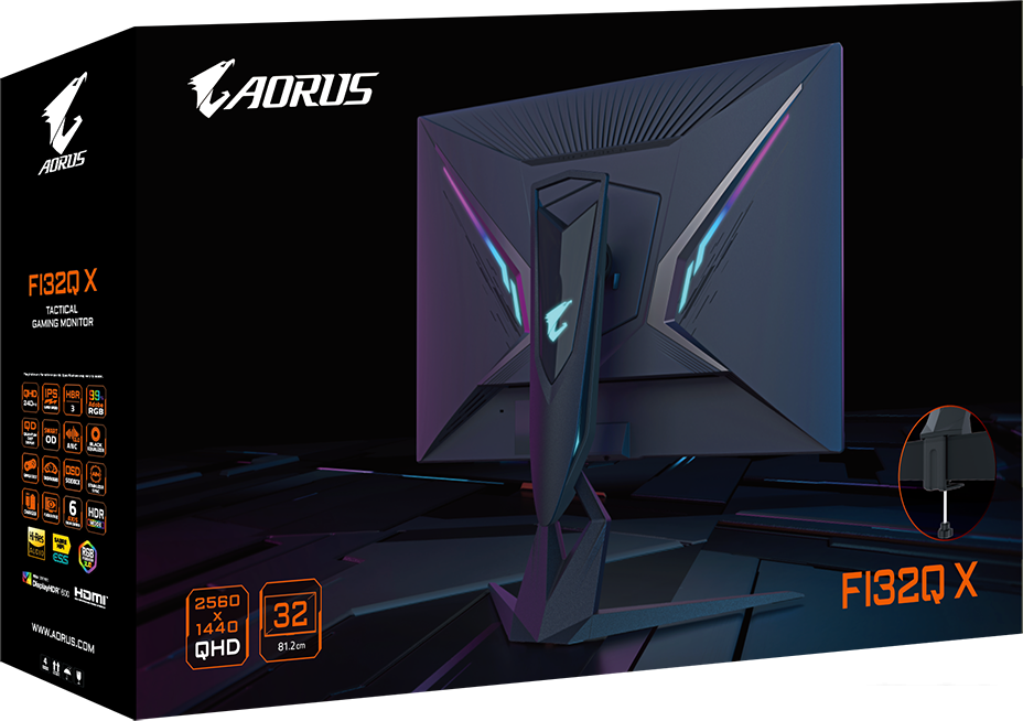 Игровой монитор Gigabyte Aorus FI32Q X Игровой монитор Gigabyte Aorus FI32Q X
