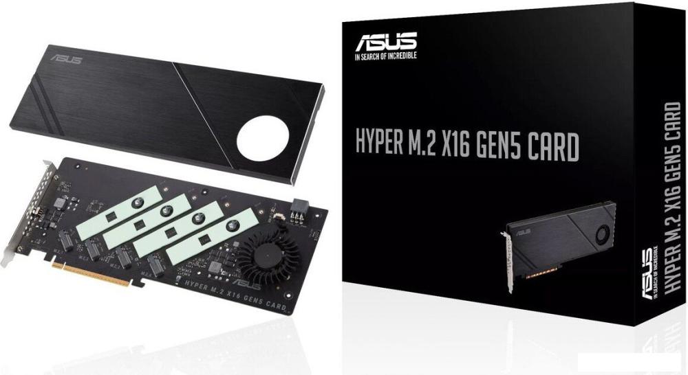 Адаптер для подключения M.2 накопителей ASUS Hyper M.2 x16 Gen5