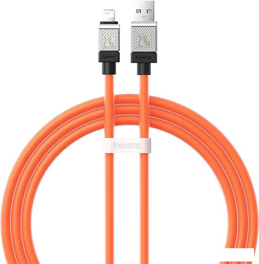 Кабель Baseus CoolPlay Series Fast Charging Data Cable 2.4A USB Type-A - Lightning (1 м, оранжевый)