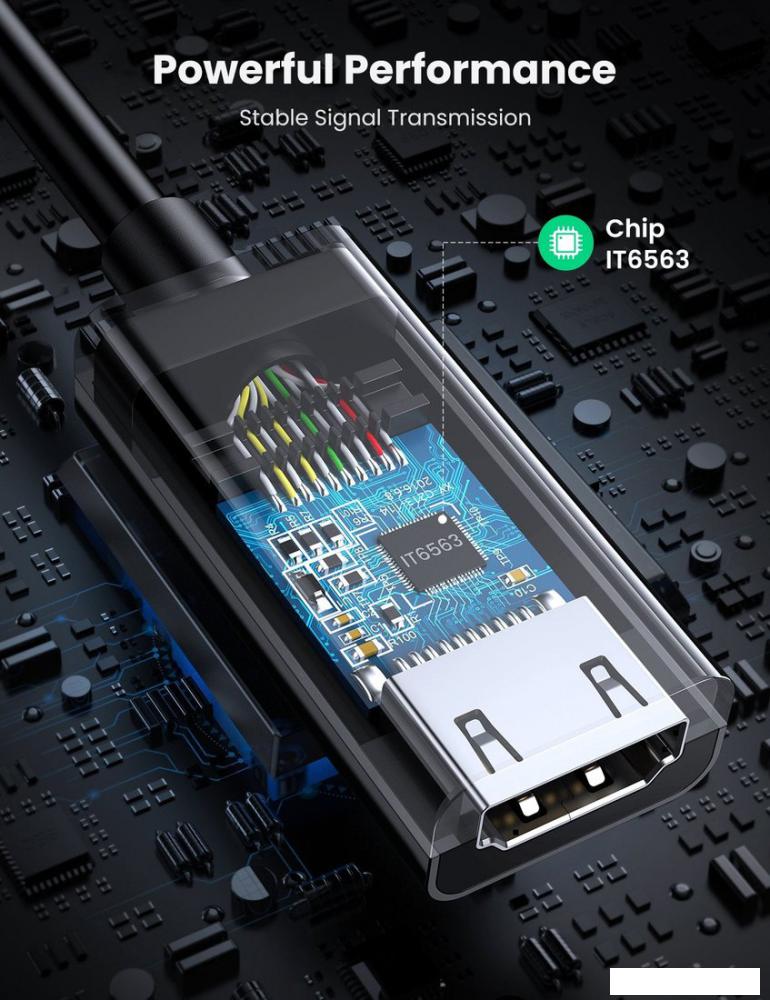 Адаптер Ugreen MM137 70694 HDMI - DisplayPort (0.25 м)