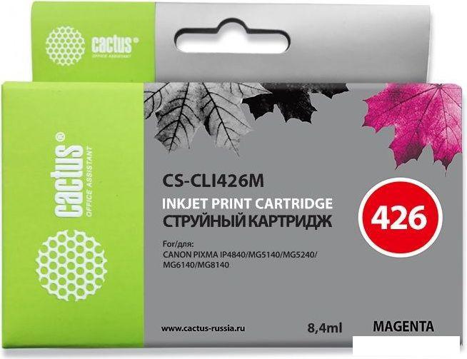 Картридж CACTUS CS-CLI426M (аналог Canon CLI426M) Картридж CACTUS CS-CLI426M (аналог Canon CLI426M)