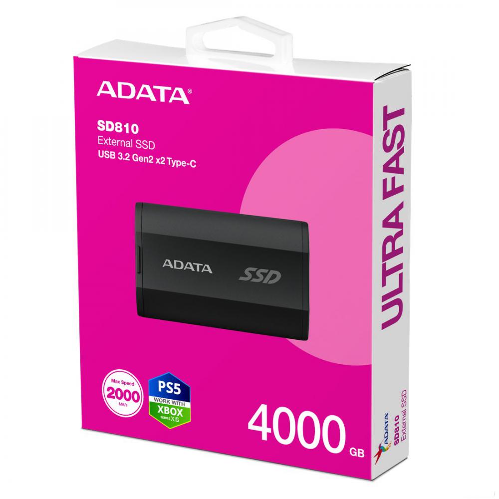 Внешний накопитель ADATA SD810 4TB SD810-4000G-CBK