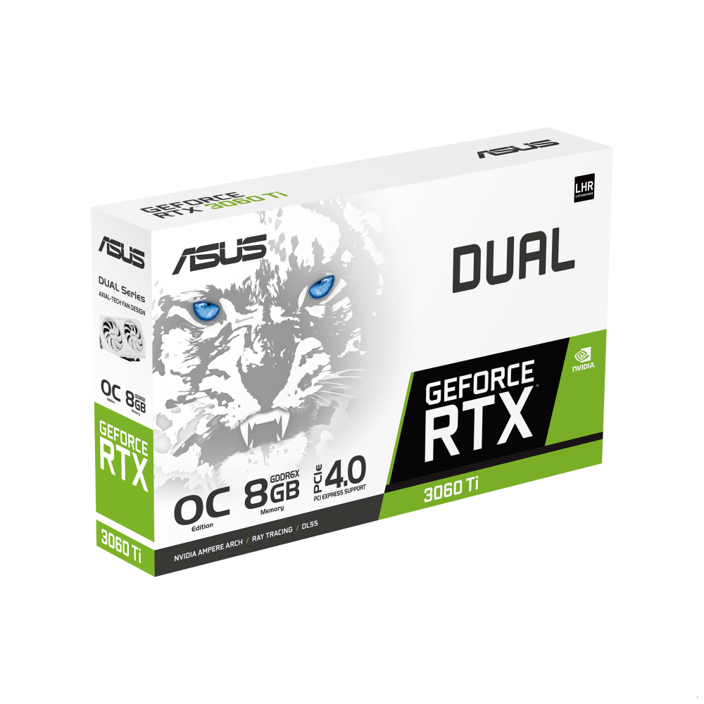 Видеокарта ASUS Dual GeForce RTX 3060 Ti White OC Edition 8GB GDDR6X DUAL-RTX3060TI-O8GD6X-WHITE Видеокарта ASUS Dual GeForce RTX 3060 Ti White OC Edition 8GB GDDR6X DUAL-RTX3060TI-O8GD6X-WHITE
