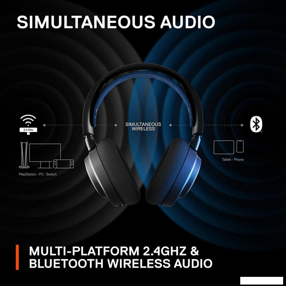 Наушники SteelSeries Arctis Nova 7P Wireless (черный)