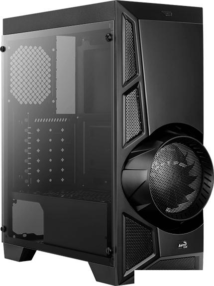 Корпус AeroCool AeroEngine RGB Tempered Glass RGB-G-BK-v2