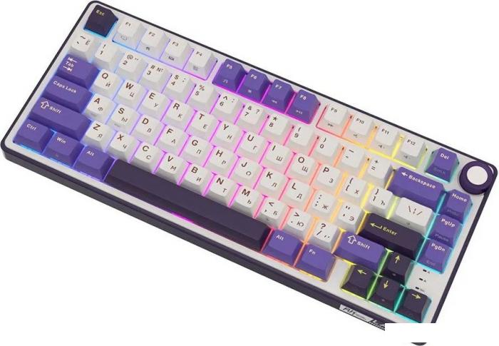 Клавиатура Royal Kludge R75 RGB Blackberry (RK Silver)