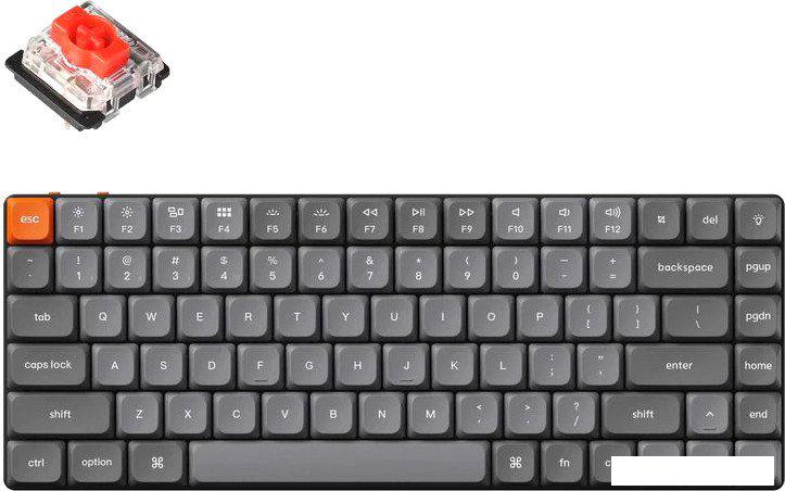 Клавиатура Keychron K3 Max RGB K3M-H1-RU (Gateron Low Profile Red)