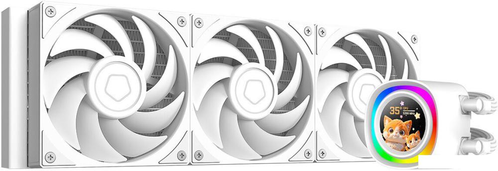 Система жидкостного охлаждения для процессора ID-Cooling FX360 LCD PE White