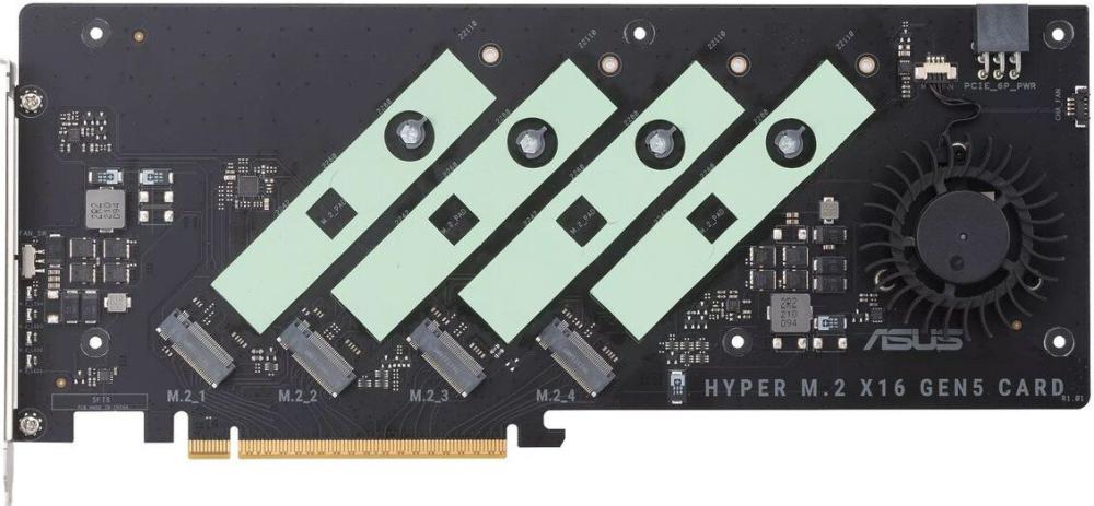 Адаптер для подключения M.2 накопителей ASUS Hyper M.2 x16 Gen5