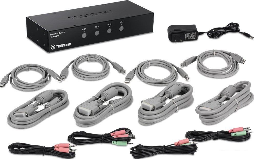 Комплект адаптеров TRENDnet TK-422DVK